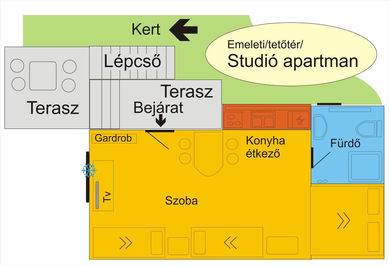 4 Evszak Apartman Gyula Exterior foto